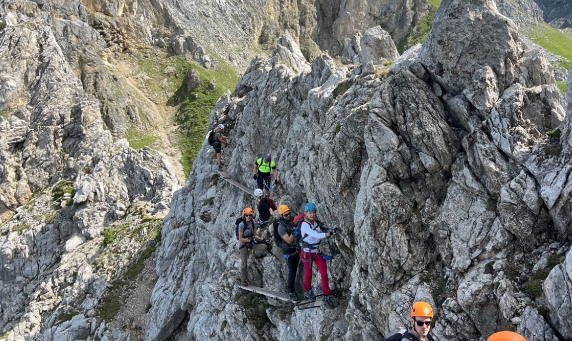 1 Tag Klettersteigführung über den Mittenwalder Höhenweg in Mittenwald