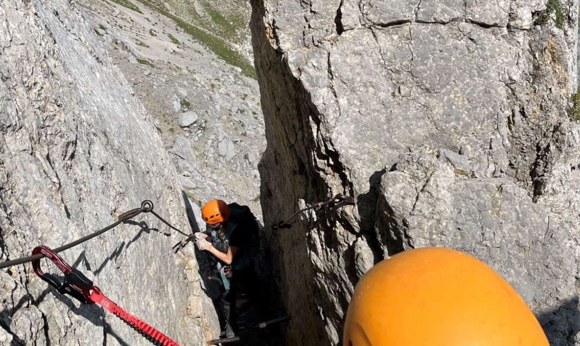 1 Tag Klettersteigführung über den Mittenwalder Höhenweg in Mittenwald