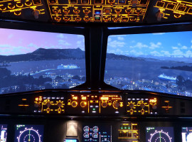 45 Min. Flugsimulator Airbus A320 ”Single Flight” am Flughafen Frankfurt, Hessen
