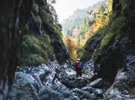 2,5 Std. Schluchtentrekking Tour ab Kössen, Österreich