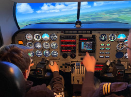 60 Min. Flugsimulator Leichtflugzeug Piper PA/34 in Markranstädt bei Leipzig