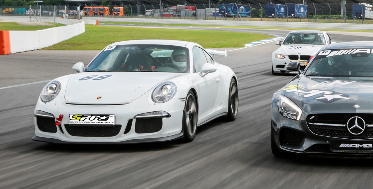 8 Runden Porsche GT3 selber fahren auf dem Hockenheimring