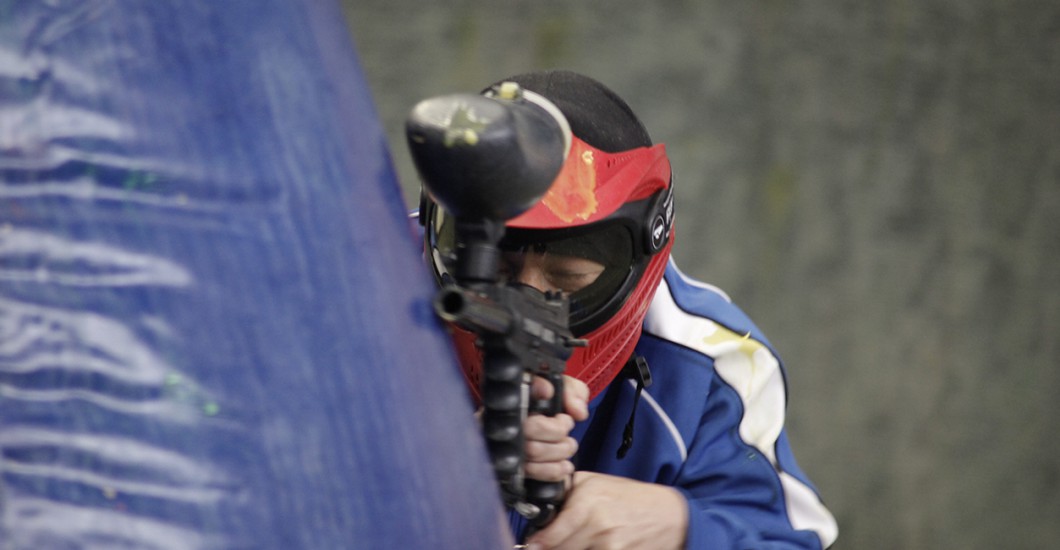 Paintball spielen Stuttgart auf Indoor Spielfeld