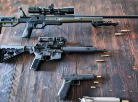 Präzisions-Schießtraining mit einem Scharfschützengewehr in Wallenhorst