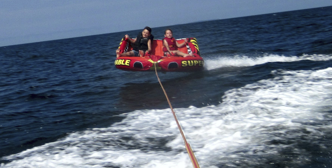 Tubing auf der Ostsee in Zinnowitz Tubing auf der Ostsee in Zinnowitz